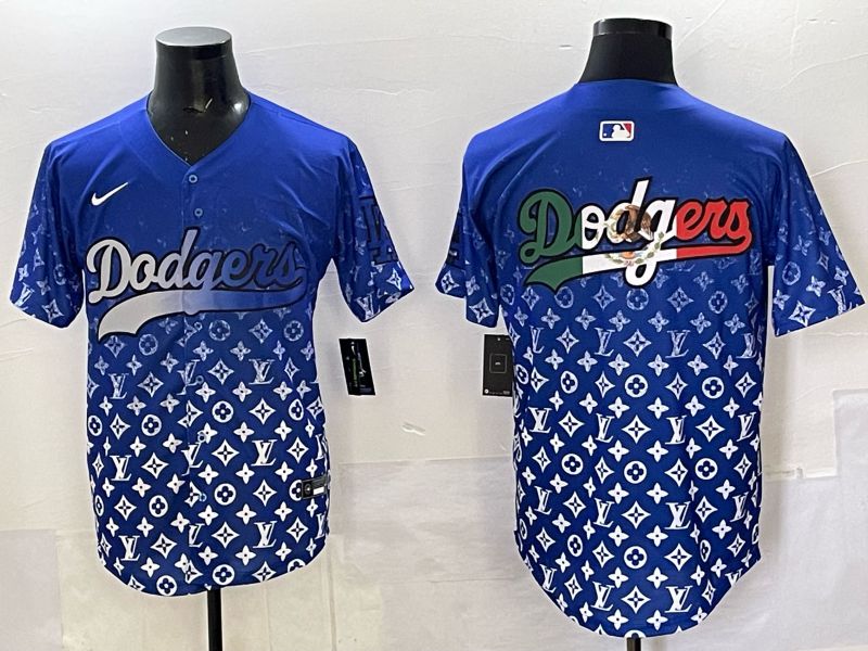 Men Los Angeles Dodgers Blank Blue Nike 2025 MLB jersey 04->los angeles dodgers->MLB Jersey